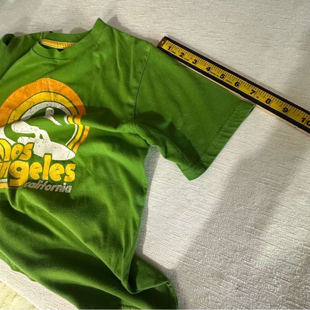 Green Youth Surf Tee with Los Angeles Print L(14-16) - Picture 5 of 10